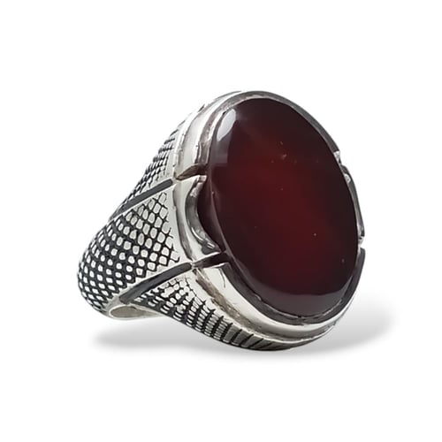 خاتم عقيق يماني صياغة عارف