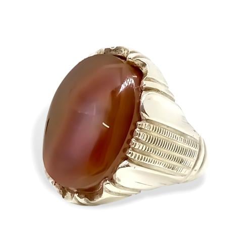 خاتم عقيق يماني صياغة (عارف)