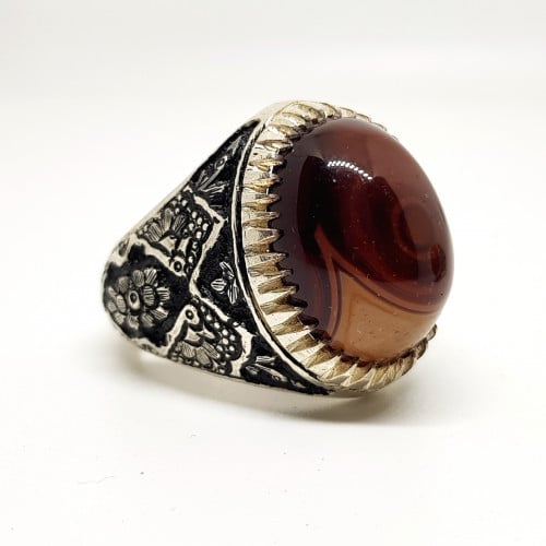 خاتم عقيق سليماني صياغة مهدي