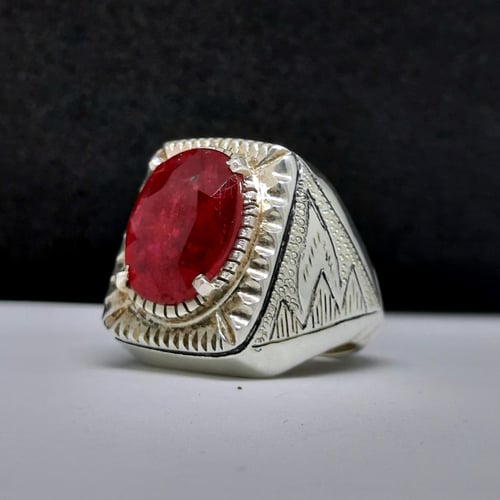 خاتم ياقوت افريقي صياغة (البركة)