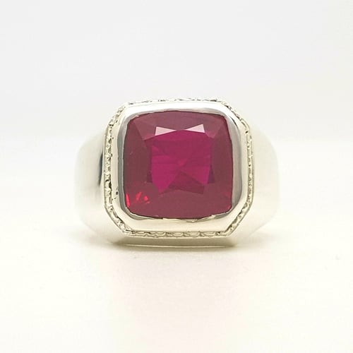 خاتم ياقوت صياغة يدوية