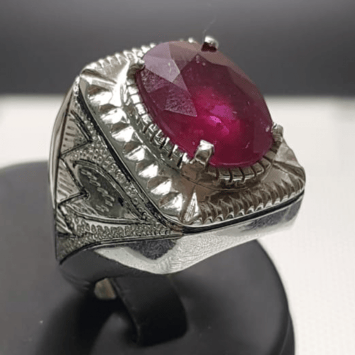 خاتم ياقوت افريقي صياغة (البركة)