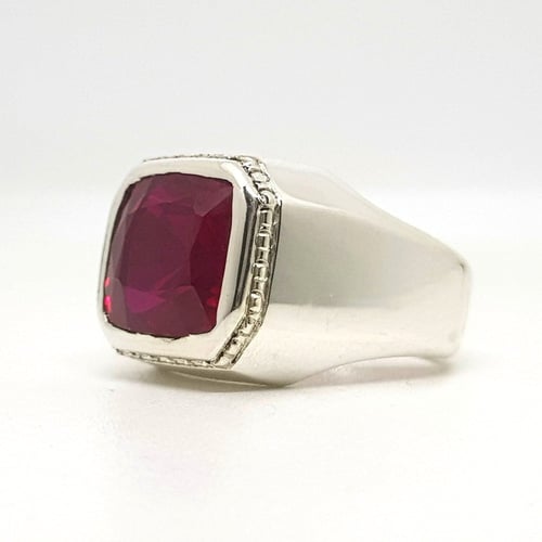 خاتم ياقوت صياغة يدوية