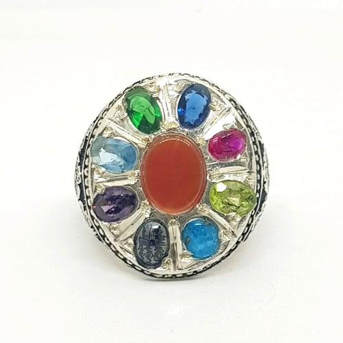 خاتم مرصع باحجار منوعة