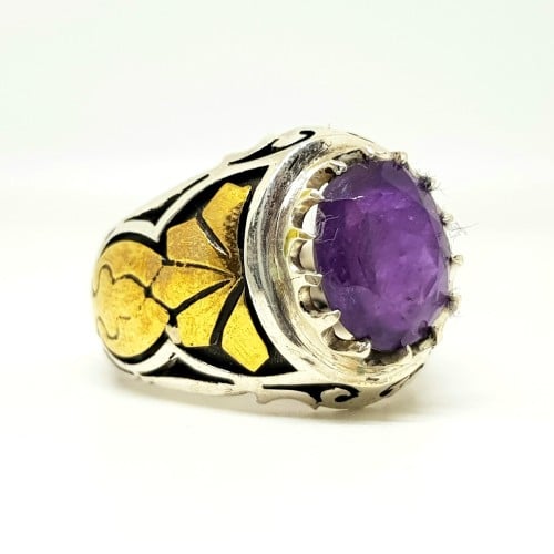 خاتم جمشت اماتيست طبيعي