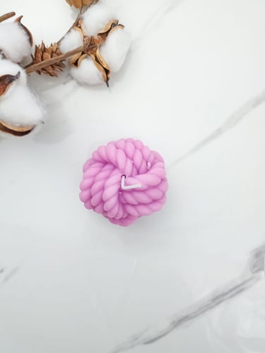 شموع كرة الصوف (ملون)