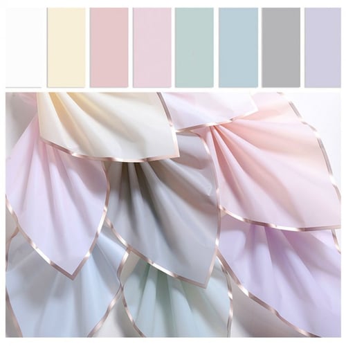 ورق تغليف بلاستيك بحواف ذهبية