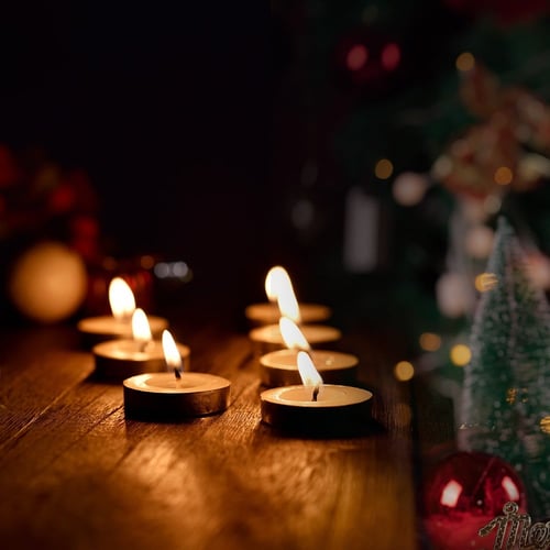 شموع حفلات لون أبيض (50)حبه