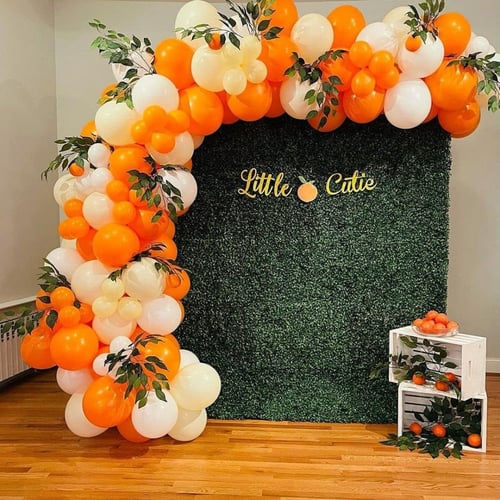 بالونات كروم برتقالي (50حبه)