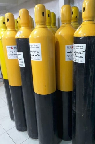 اسطوانة هيليوم 40 لتر كبير معبئة مع الساعه