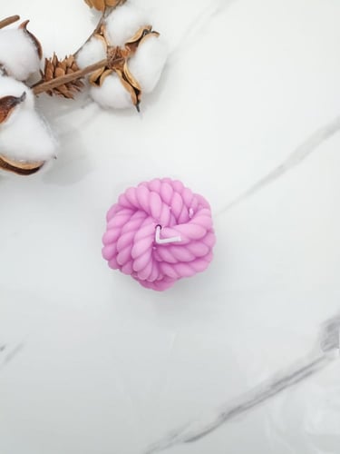 شموع كرة الصوف (1قطعه)