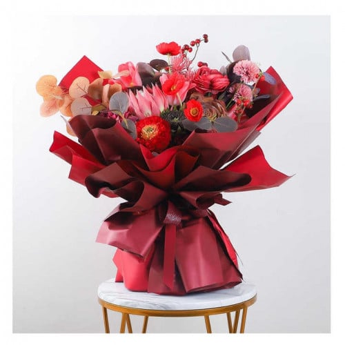 ورق تغليف أحمر مطفي (20 حبة)