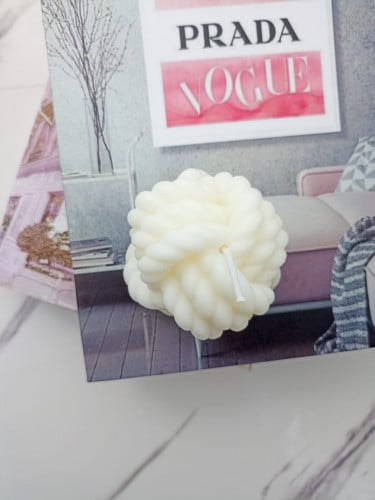 شموع كرة الصوف (ملون)