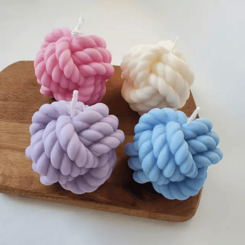 شموع كرة الصوف (1قطعه)