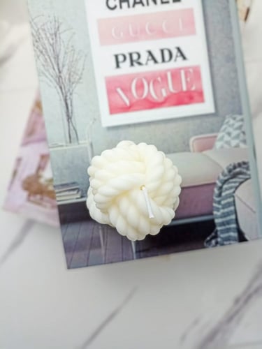 شموع كرة الصوف (1قطعه)