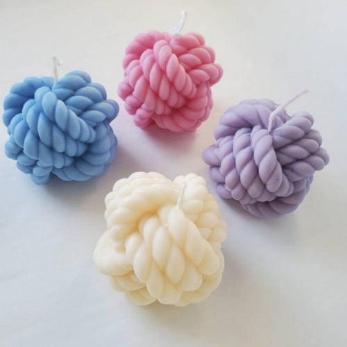 شموع كرة الصوف (1قطعه)