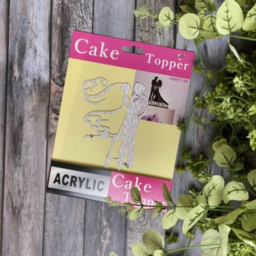 تغريسة الزواج hug فضي كريستالي