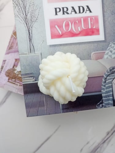 شموع كرة الصوف (1قطعه)