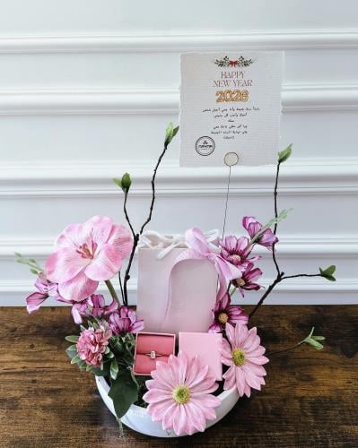 خاتم سواروفسكي & فازة فخمة