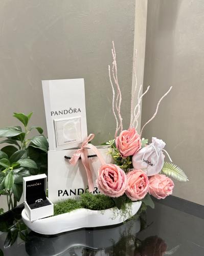 خاتم باندورا فضة & تنسيق فخم