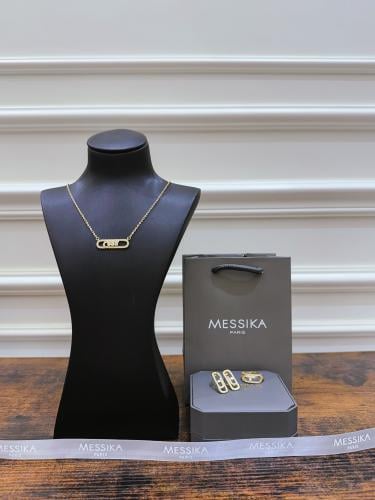 عقد- أقراط - خاتم ميسيكا مع الملحقات