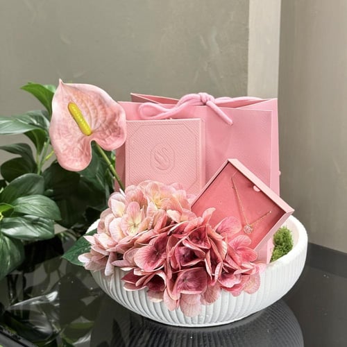 قلادة سواروفسكي & تنسيق فخم