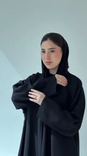 عباية نرجس عباية كريب كوبرا فاخر