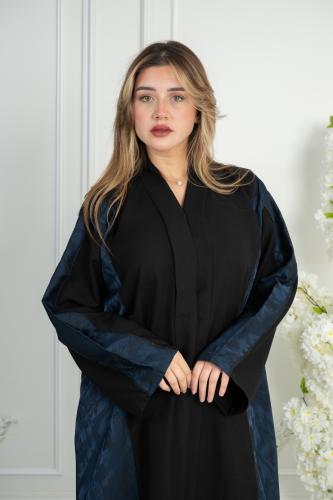 عباءة لمسة أناقة – تطريز ناعم ملكي