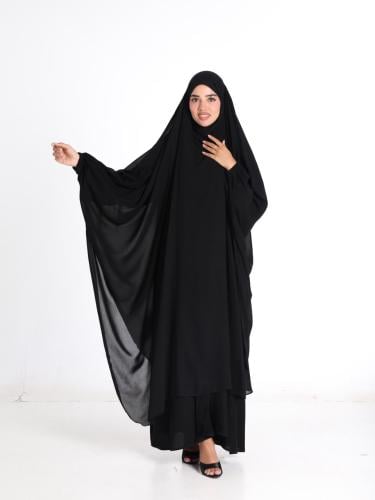 باقة السكينة –خمار إسلامي مع عباية كريب ملكي