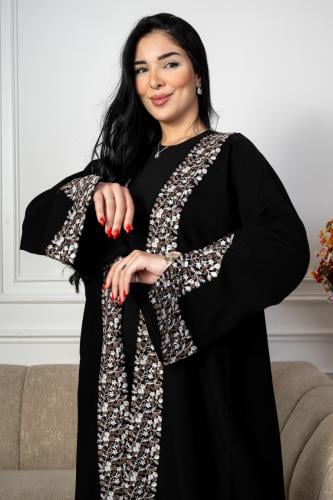 عباية بتطريز فاخر وأنيق