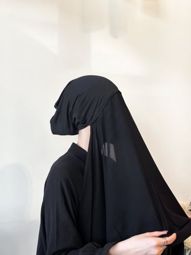 عرض نقاب نظارة+ طرحة ربط + طرحة بندانة