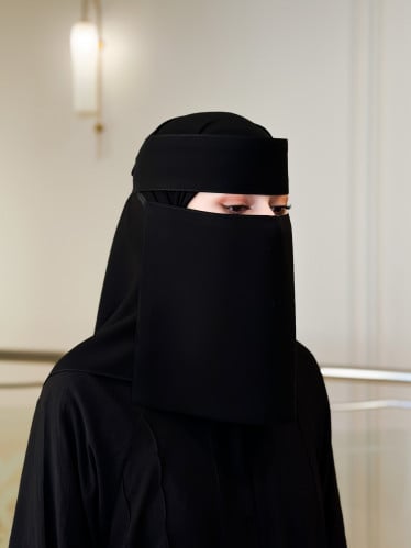 عرض نقاب نظارة+ طرحة ربط + طرحة بندانة