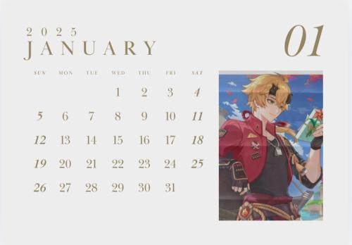 Calendar Genshin