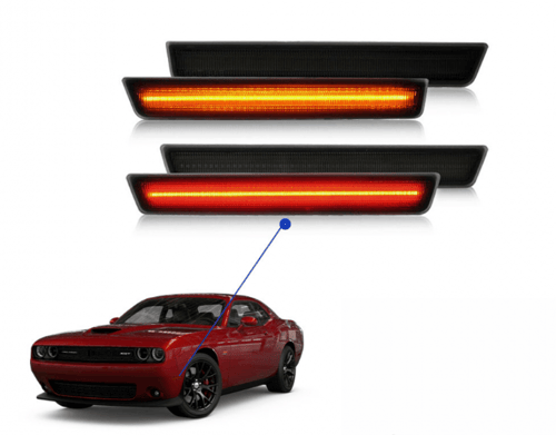 عواكس صدام تشالنجر (2015 -2023) امامي وخلفي ليد مك...