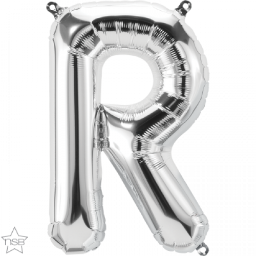 FOIL SMALL LETTER SILVER (عدد 5 قطع) R