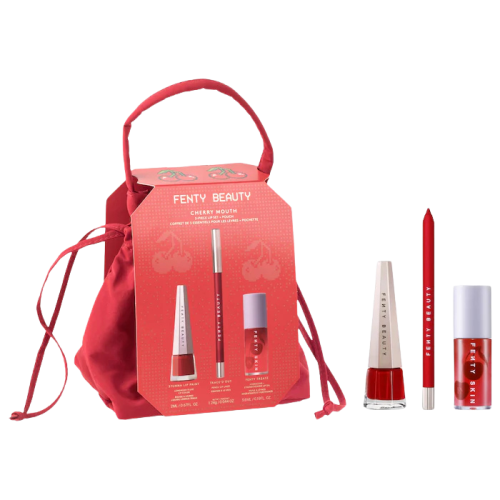 Fenty beauty Cherry Mouth 3-Piece Lip Set + Pouch