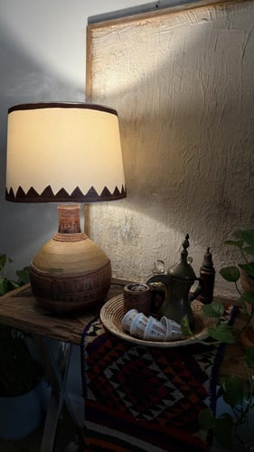 ابجوره عتيقه جلد طبيعي قديم فريده من نوعها