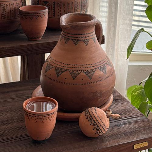 جرة ماء عقيقه مع كوب