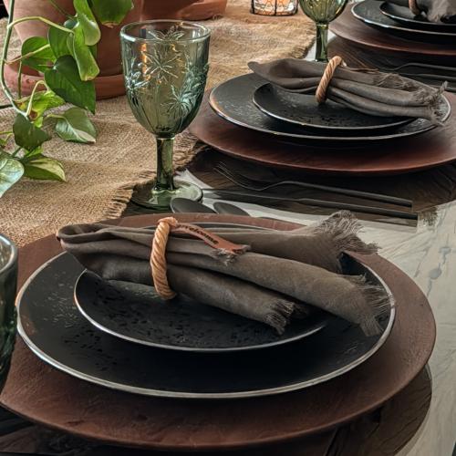 منديل لنن -زيتي