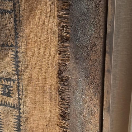 لوحة تراثيه عتيقه بالوان الصدا والخيش