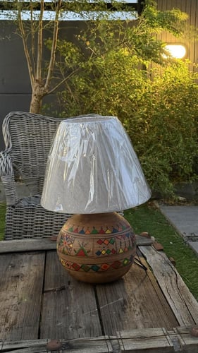 ابجوره فخار بتصميم القط العسيري التراثيه