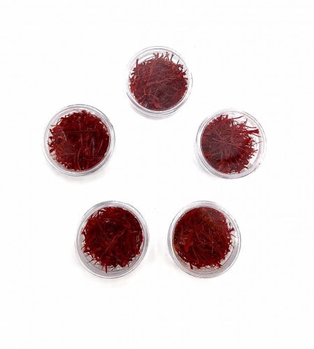 ‏زعفران سوبر نقيل فاخر مجموع 5 علب = 3 جرام