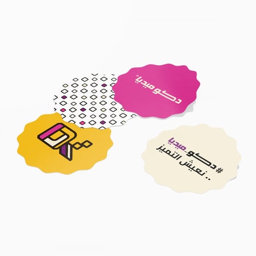 ستيكر - مقاس 6 سم