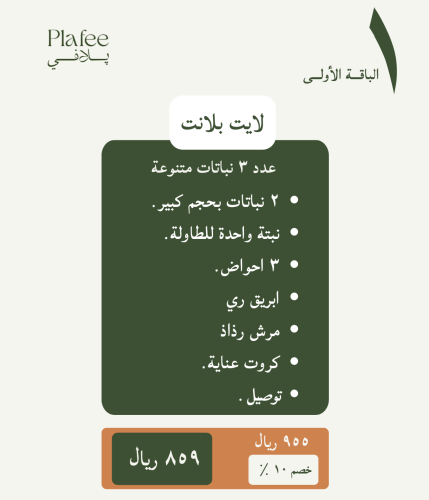 باقة لايت بلانت المنزلية