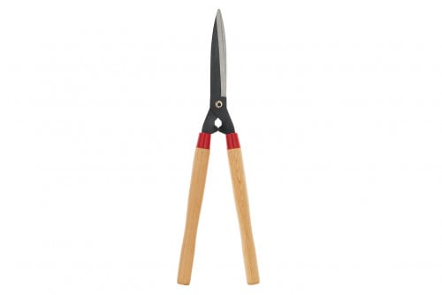 مقص اسيجة بمقبض خشبي