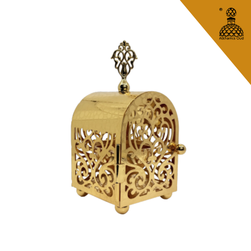 مبخرة عود القفص الذهبي