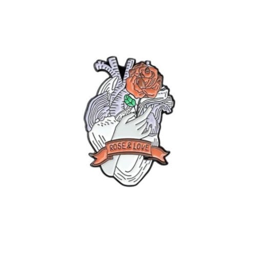 The Rose and Love Brooch