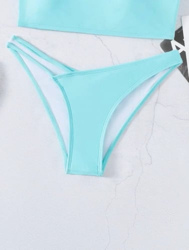 ملابس سباحة | بكيني لون سماوي