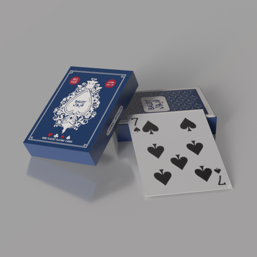 حبة بلوت فيول أزرق مزخرف مقاس كبير