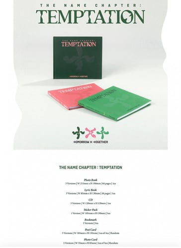 TXT - The Name Chapter: TEMPTATION (Random)